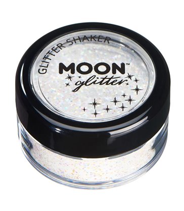 Moon Glitter Pastel Glitter Shakers, White