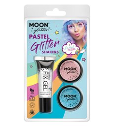 Moon Glitter Pastel Glitter Shakers,