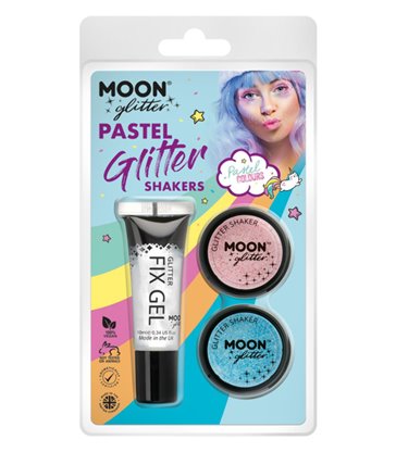 Moon Glitter Pastel Glitter Shakers,