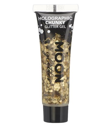 Moon Glitter Holographic Chunky Glitter Gel, Gold