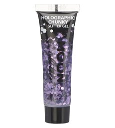 Moon Glitter Holographic Chunky Glitter Gel, Pur