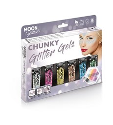 Moon Glitter Holographic Chunky Glitter Gel, Assor