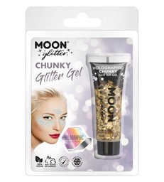 Moon Glitter Holographic Chunky Glitter Gel, Gol