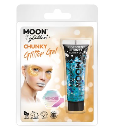 Moon Glitter Iridescent Chunky Glitter Gel, Blue