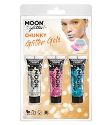 Moon Glitter Iridescent Chunky Glitter Gel,