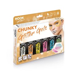 Moon Glitter Iridescent Chunky Glitter Gel, Asso