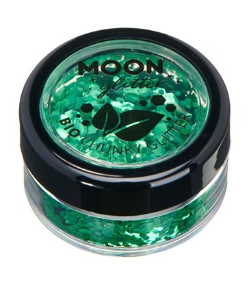 Moon Glitter Bio Chunky Glitter, Green