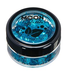 Moon Glitter Bio Chunky Glitter, Blue