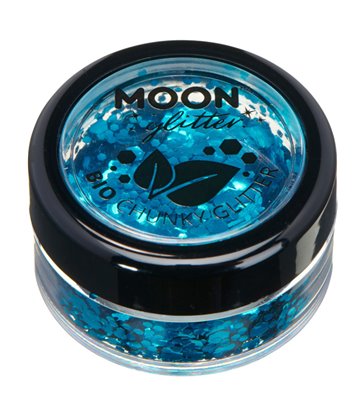 Moon Glitter Bio Chunky Glitter, Blue