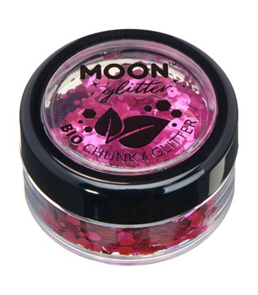 Moon Glitter Bio Chunky Glitter, Pink