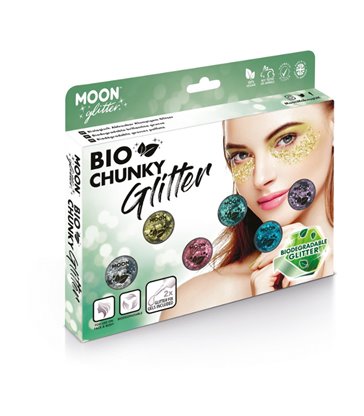 Moon Glitter Bio Chunky Glitter, Assorted