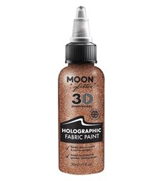 Moon Glitter Holographic Glitter Fabric Paint, Ros