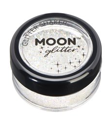 Moon Glitter Iridescent Glitter Shakers, White