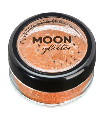 Moon Glitter Iridescent Glitter Shakers, Orange