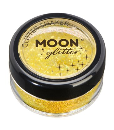 Moon Glitter Iridescent Glitter Shakers, Yellow