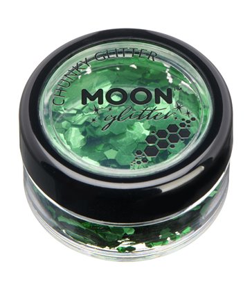 Moon Glitter Classic Chunky Glitter, Green