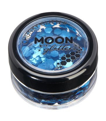 Moon Glitter Classic Chunky Glitter, Blue