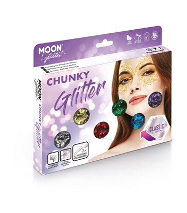 Moon Glitter Classic Chunky Glitter, Assorted