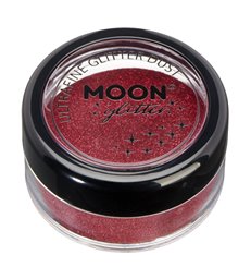 Moon Glitter Classic Ultrafine Glitter Dust, Red