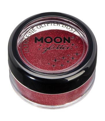 Moon Glitter Classic Ultrafine Glitter Dust, Red