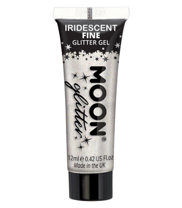 Moon Glitter Iridescent Glitter Gel, White