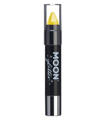 Moon Glitter Iridescent Body Crayons, Yellow