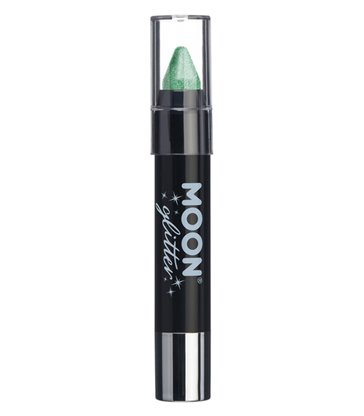 Moon Glitter Iridescent Body Crayons, Green