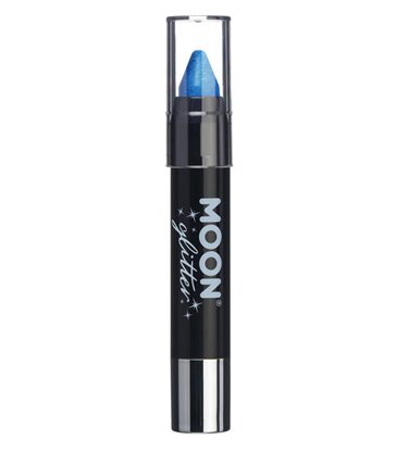 Moon Glitter Iridescent Body Crayons, Blue