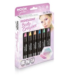 Moon Glitter Iridescent Body Crayons, Assorted