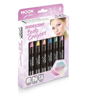 Moon Glitter Iridescent Body Crayons, Assorted