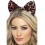 Cheetah Bow on Headband, Brown & Black