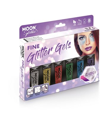 Moon Glitter Classic Fine Glitter Gel, Assorted