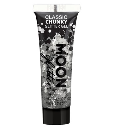 Moon Glitter Classic Chunky Glitter Gel, Silver