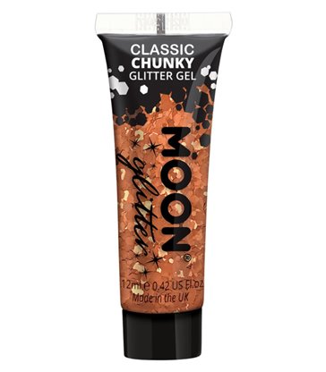 Moon Glitter Classic Chunky Glitter Gel, Copper