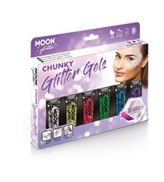 Moon Glitter Classic Chunky Glitter Gel, Assorted