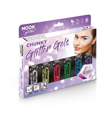 Moon Glitter Classic Chunky Glitter Gel, Assorted