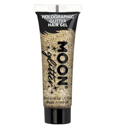 Moon Glitter Holographic Glitter Hair Gel, Gold