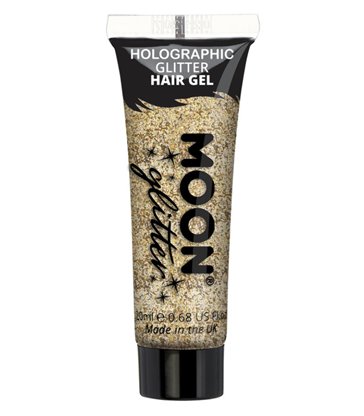 Moon Glitter Holographic Glitter Hair Gel, Gold