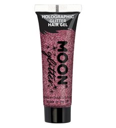 Moon Glitter Holographic Glitter Hair Gel, Pink