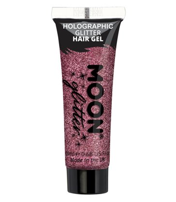 Moon Glitter Holographic Glitter Hair Gel, Pink