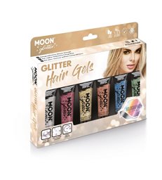 Moon Glitter Holographic Glitter Hair Gel, Assorte