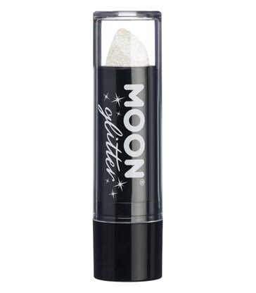 Moon Glitter Iridescent Glitter Lipstick, White