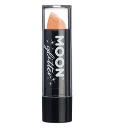 Moon Glitter Iridescent Glitter Lipstick, Orange