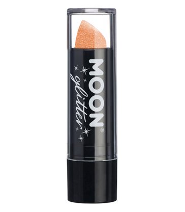 Moon Glitter Iridescent Glitter Lipstick, Orange