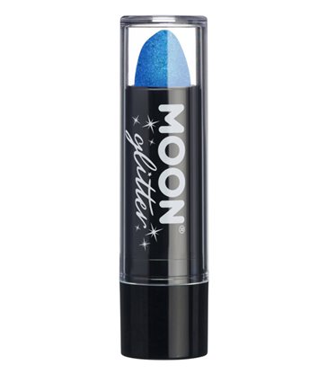 Moon Glitter Iridescent Glitter Lipstick, Blue