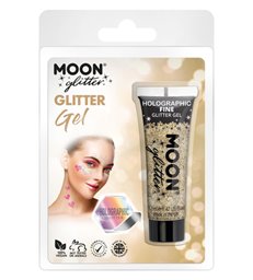 Moon Glitter Holographic Fine Glitter Gel, Gold