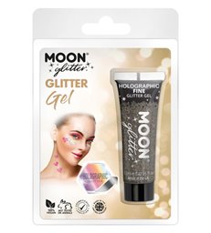 Moon Glitter Hologrpahic Fine Glitter Gel, Black