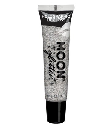 Moon Glitter Holographic Glitter Lipgloss, Silver