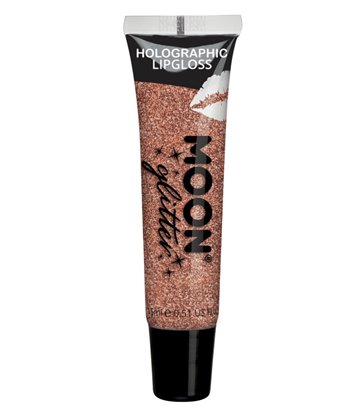 Moon Glitter Holographic Glitter Lipgloss, Rose Go