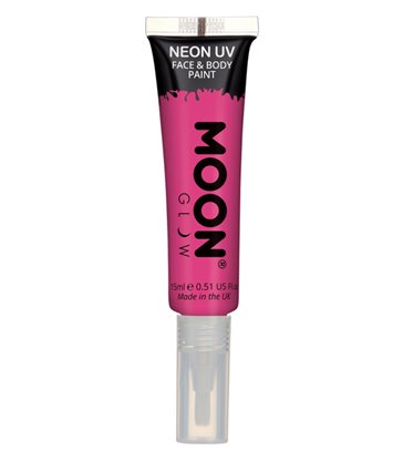 Moon Glow Intense Neon UV Face Paint, Hot Pink